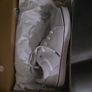 Vans Light Grey Sneakers with Red Accents